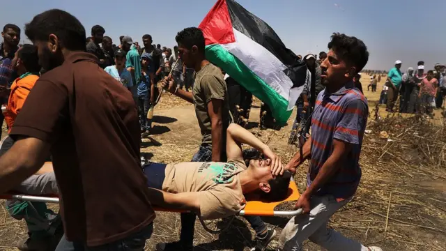 ilustrasi bentrokan di gaza