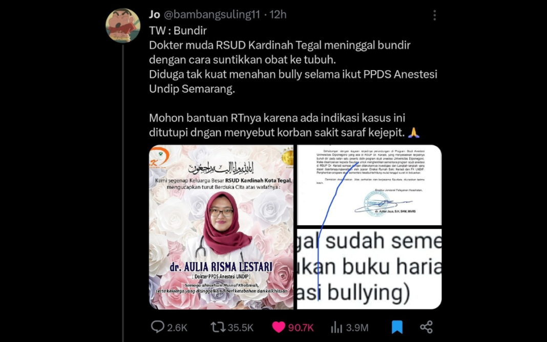 dokter md bunuh diri