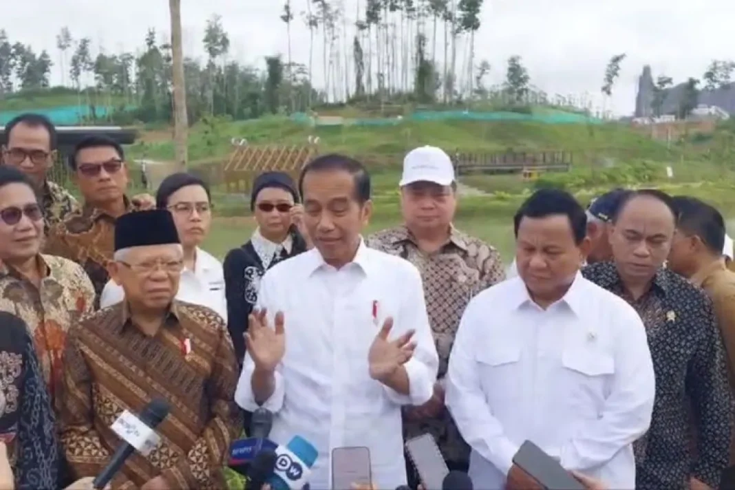 prabowo di sidang kabinet IKN