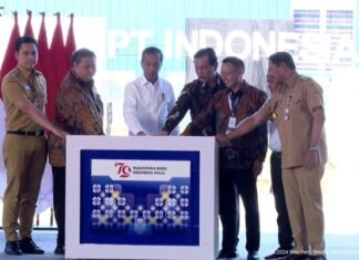 Presiden Jokowi Resmikan Pablik Baterai Lithium di Kendal Jawa Timur
