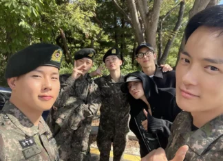 Minhyuk Pulang Dari Tugas Wajib Militer Disambut Suka Cita Anggota MONSTA X