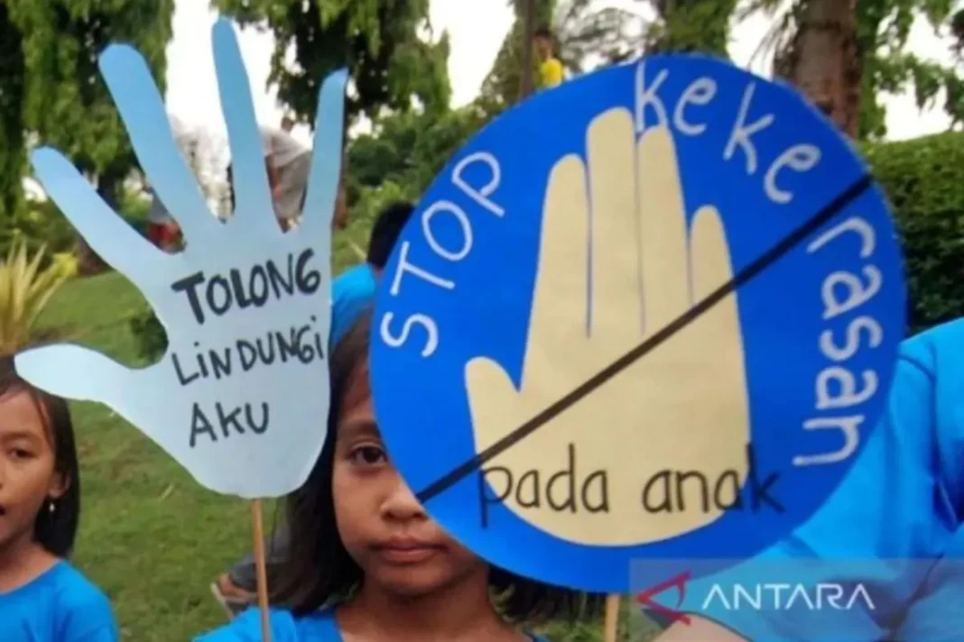 Ilustrasi stop kekerasan terhadap anak dan perempuan