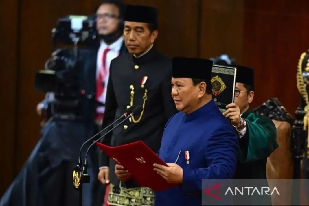 Prabowo Subianto dilantik