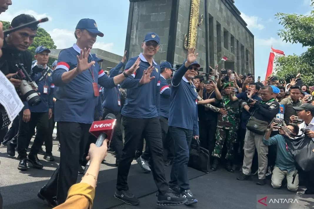 kabinat merah putih pulang dari retret di akmil magelang