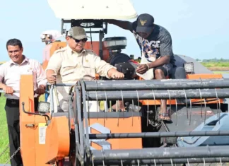 Presiden Prabowo Tinjau Lahan Percontohan Untuk Lumbung Pangan Merauke