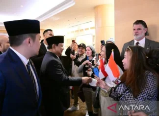 Presiden Prabowo Disambut Hangat Masyarakat Indonesia Di Washington DC