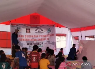 Sebanyak 18 Sekolah Darurat Didirikan Buat Anak Korban Erupsi Lewotobi