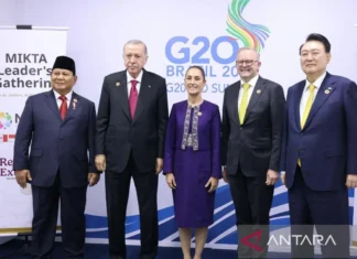 Presiden Prabowo Bertemu Para Pemimpin MIKTA Di KTT G20 Brasil