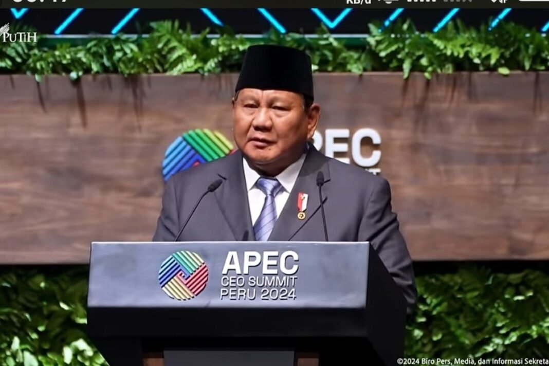 prabowo di APEC Peru
