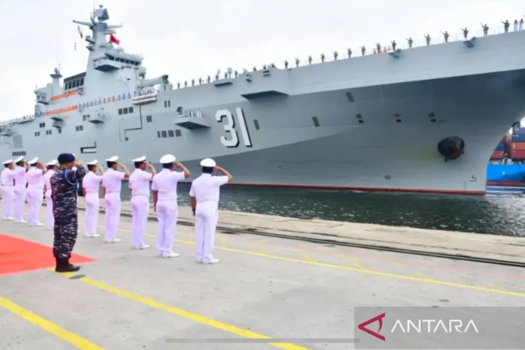 Tiga kapal perang China sandar di Tanjung Priok sampai 27 Desember