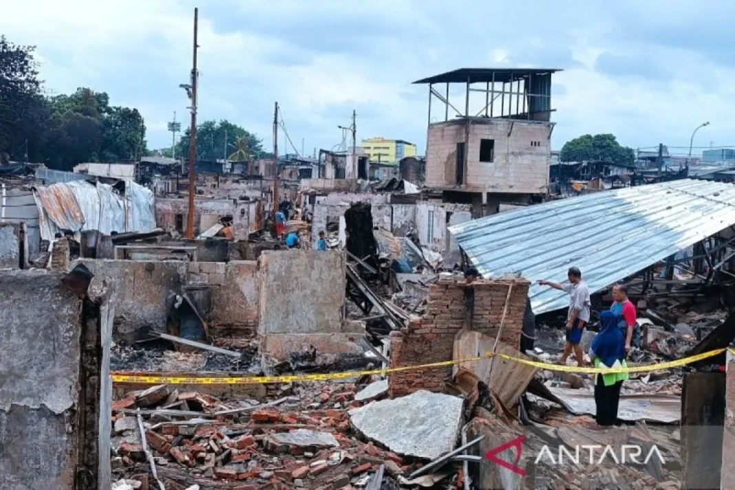 Polisi periksa empat saksi terkait kebakaran permukiman di Kemayoran