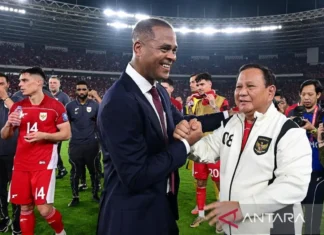 Prabowo Rayakan Gol Semata Wayang Bawa Kemenangan Timnas