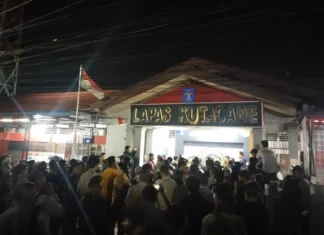 Puluhan Narapidana Lapas Kelas IIB Kutacane Kabur