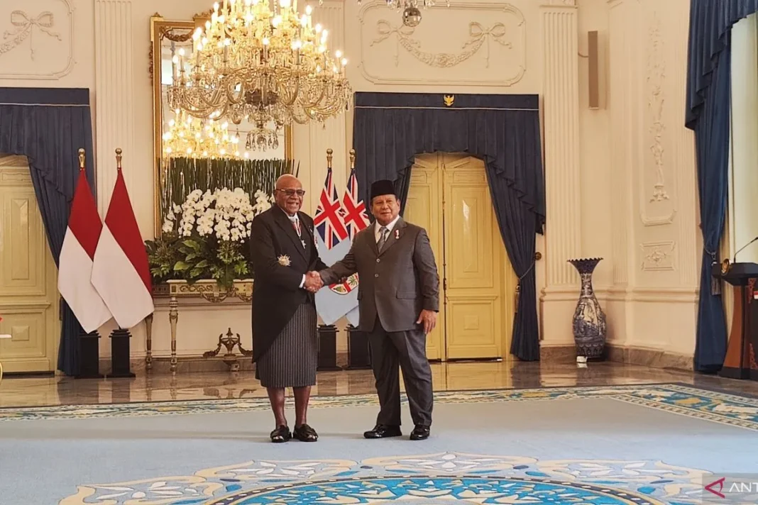 Presiden Prabowo terima kunjungan resmi PM Fiji di Istana Merdeka