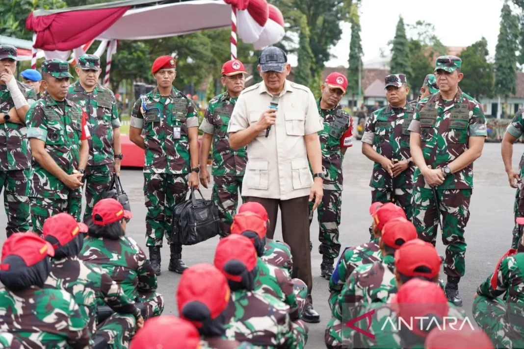 Menhan Sjafrie tinjau proses pendidikan SPPI di Rindam V Brawijaya