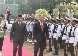 Menhan Sjafrie Terima Kedatangan Wakil Perdana Menteri Australia