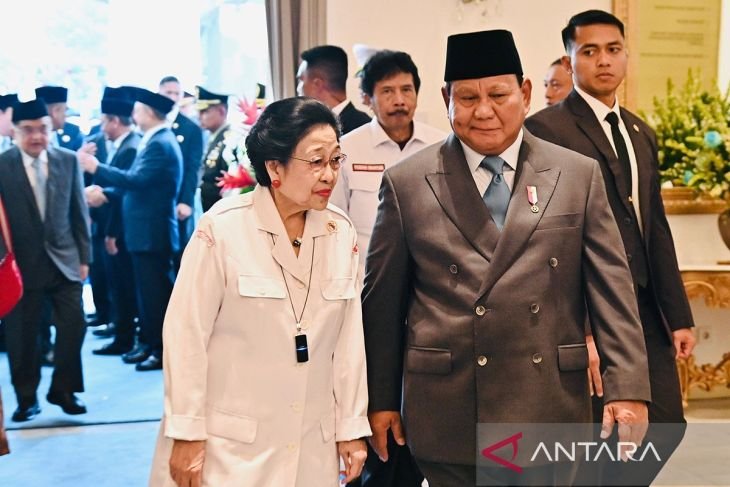 Momen Prabowo bercanda ke Megawati, Ibu agak kurus, diet ibu berhasil