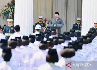 Prabowo Pimpin Upacara Hari Lahir Pancasila di Gedung Pancasila
