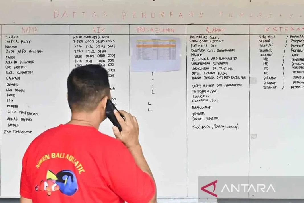 Basarnas ungkap Enam penumpang KMP Tunu meninggal sudah diserahkan keluarga