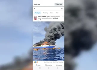Korban Kebakaran KM Barcelona 5 Dievakuasi ke Pulau Gangga II