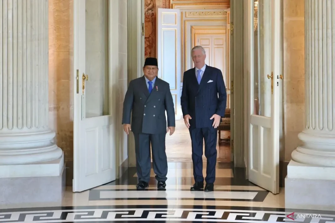 Presiden Prabowo lakukan pertemuan empat mata dengan Raja Belgia