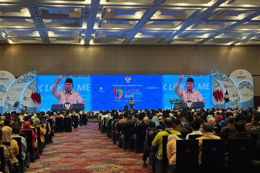 Di Apkasi Expo, Prabowo kagumi Indonesia Menggugat era Bung Karno