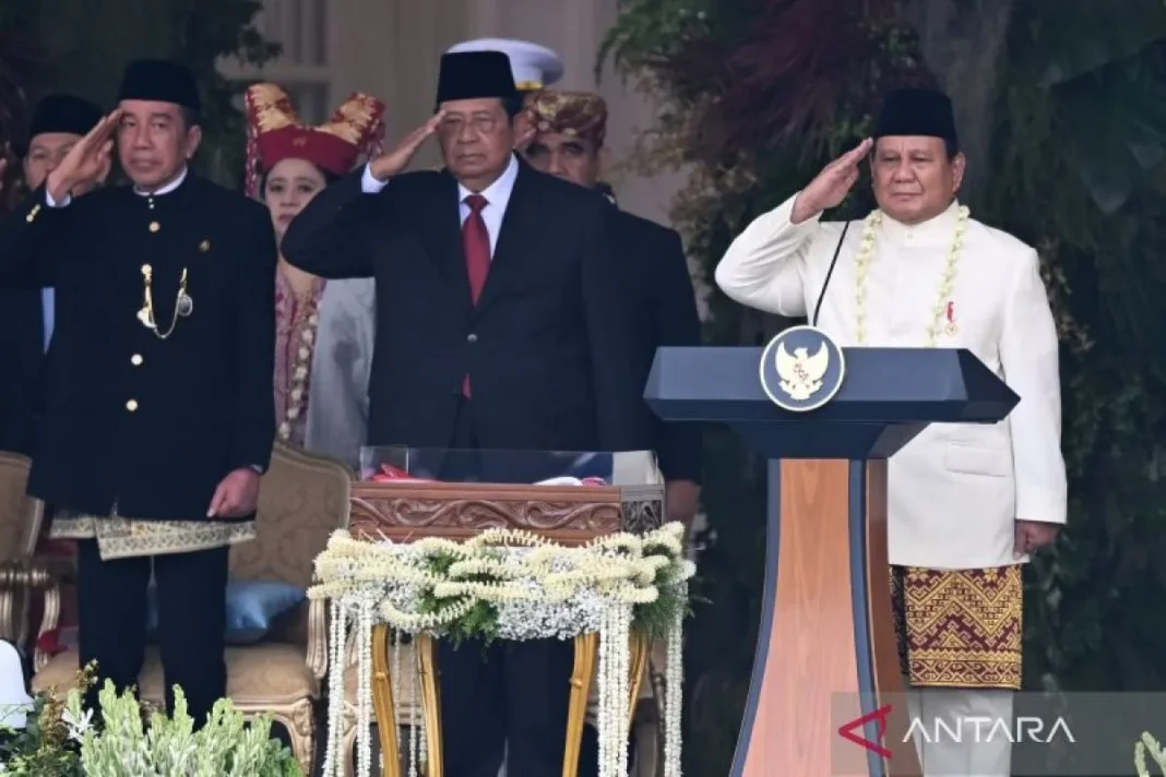 Upacara di Istana Merdeka ada SBY-Jokowi, Megawati berhalangan hadir