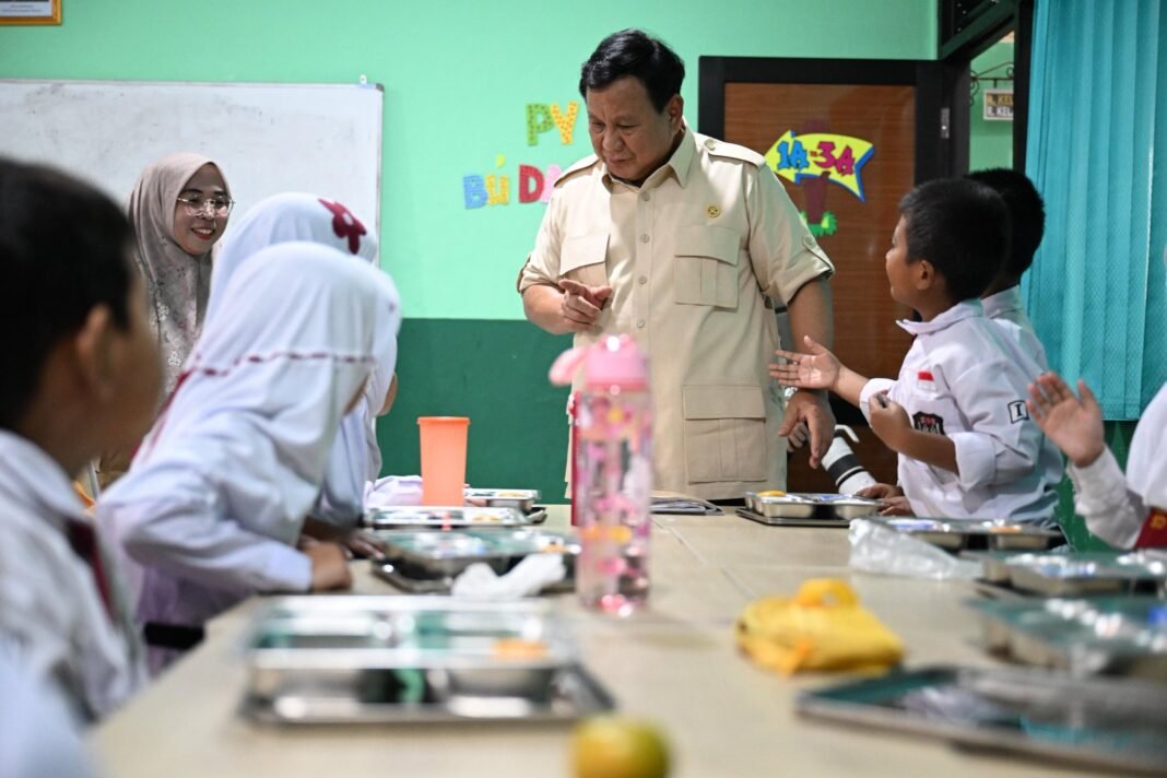 prabowo tinjau pelaksanaan MBG di Bogor