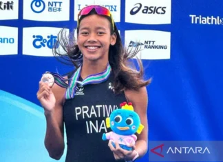 Martina Ayu Rebut Perunggu Kejuaraan Triathlon Internasional di Jepang