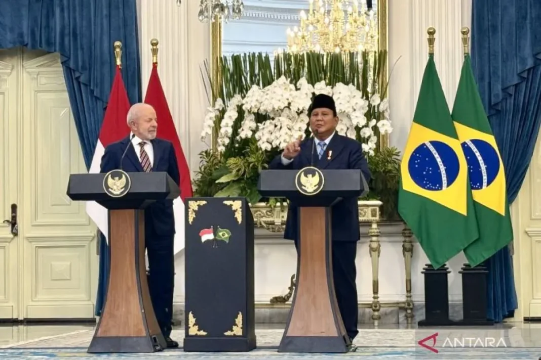 Di hadapan Lula, Prabowo sebut Bahasa Portugis mulai diajarkan di sekolah