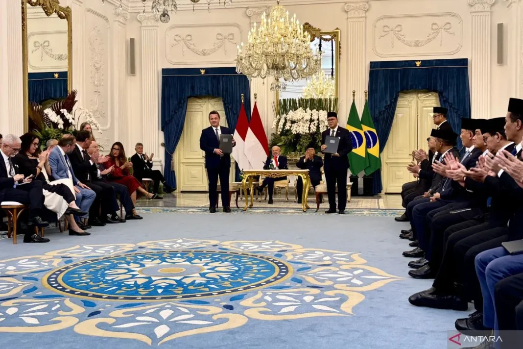 Indonesia-Brazil teken delapan MoU disaksikan Prabowo dan Lula