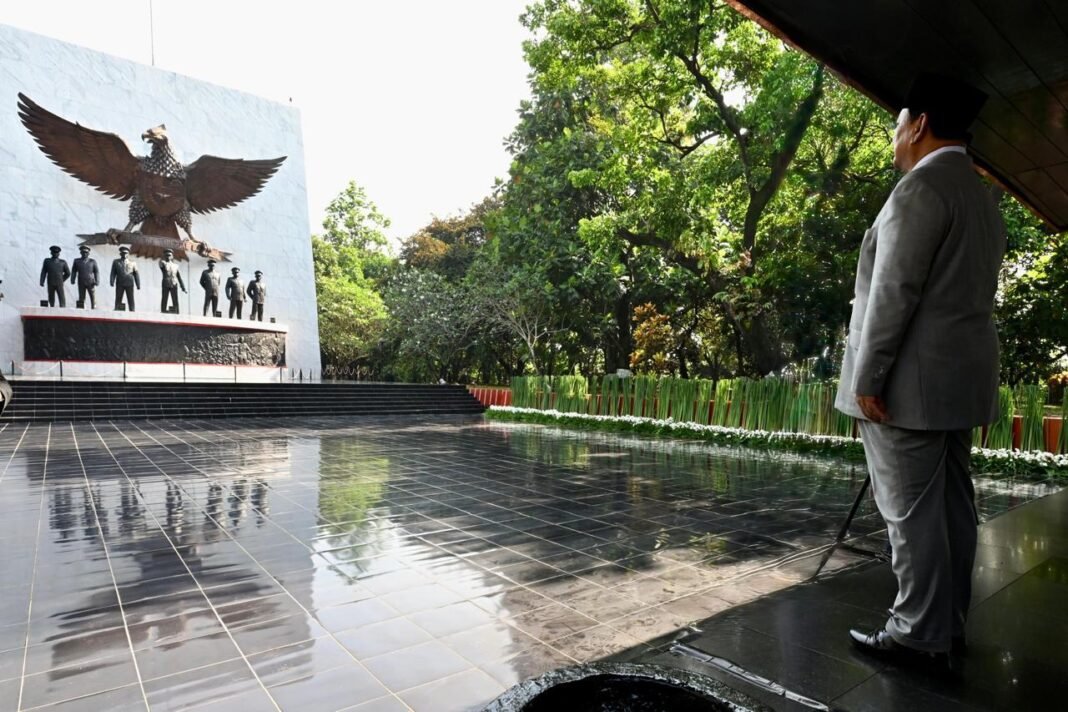 Perdana, Presiden Prabowo Subianto Pimpin Upacara Peringatan Hari Kesaktian Pancasila Tahun 2025
