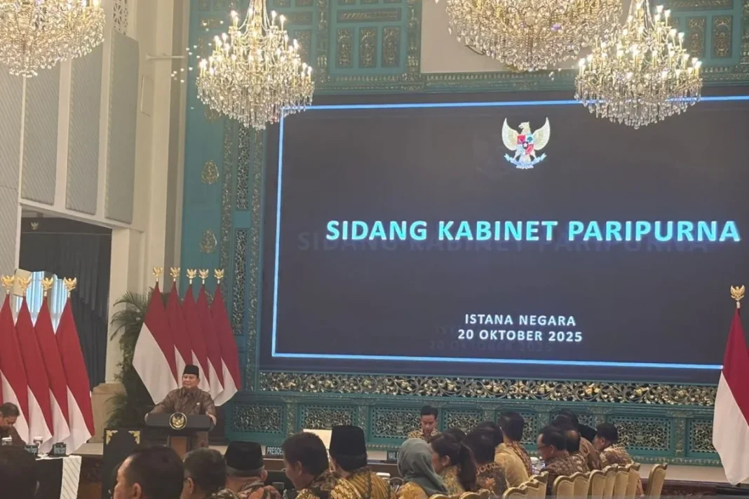 Prabowo Satu tahun pemerintahan berhasil berkat kerja kolektif kabinet