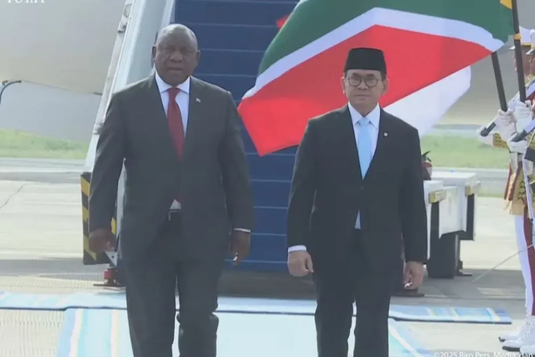 Presiden Afrika Selatan tiba di Jakarta, akan bilateral dengan Prabowo
