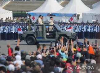 Presiden Prabowo Pimpin Upacara Peringatan HUT ke-80 TNI di Monas