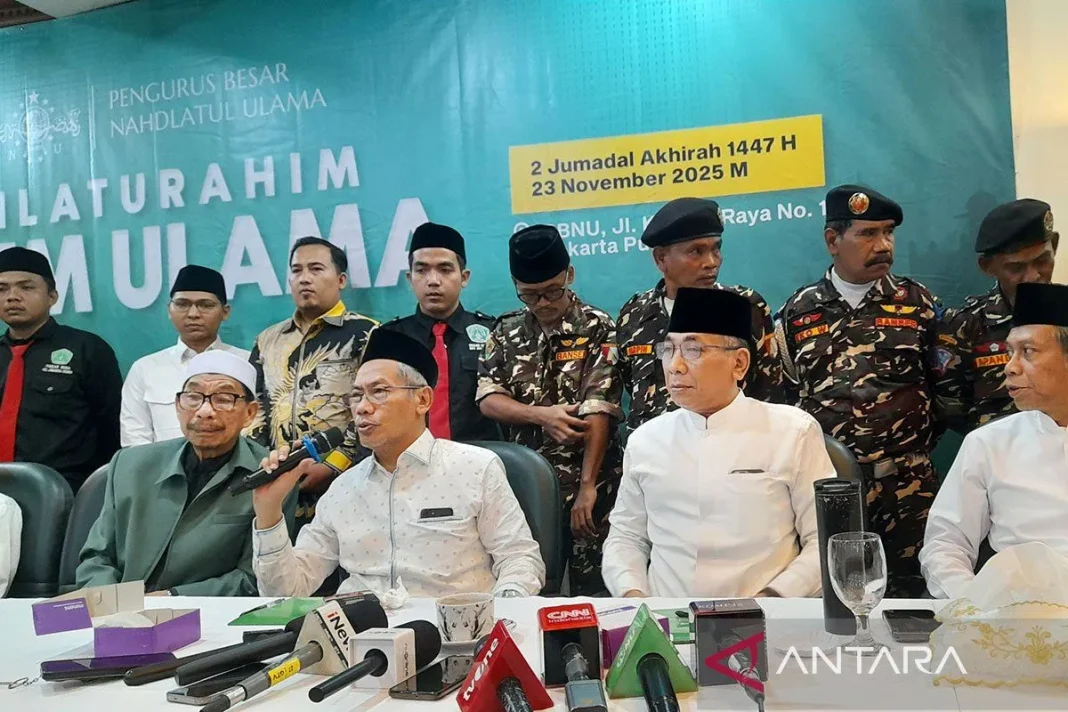 Silaturahim alim ulama PBNU sepakat tak ada pemakzulan Gus Yahya