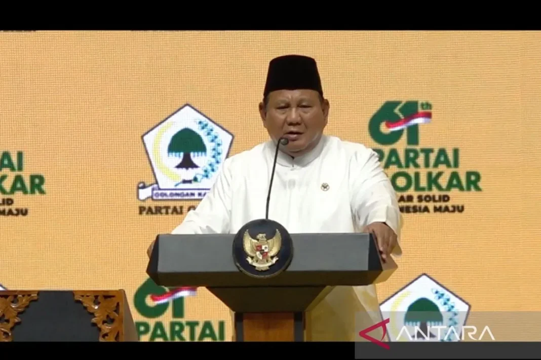 HUT Golkar, Prabowo, Selamat ulang tahun almamater saya