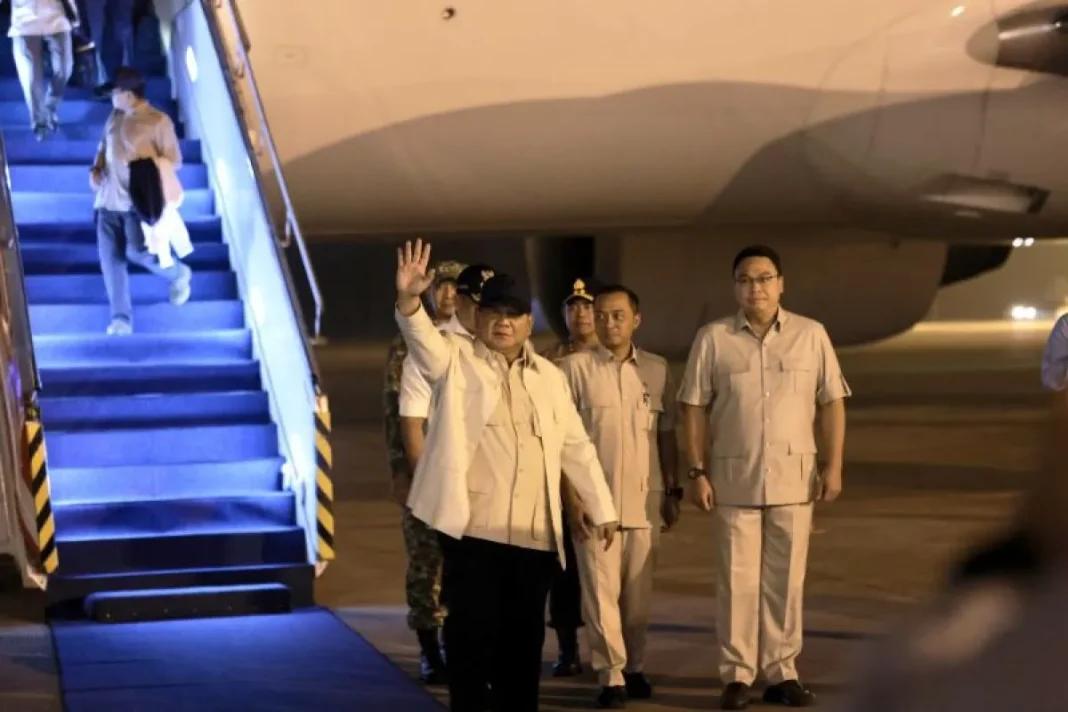Prabowo pulang dari Pakistan--Rusia, langsung tinjau Aceh--Sumut