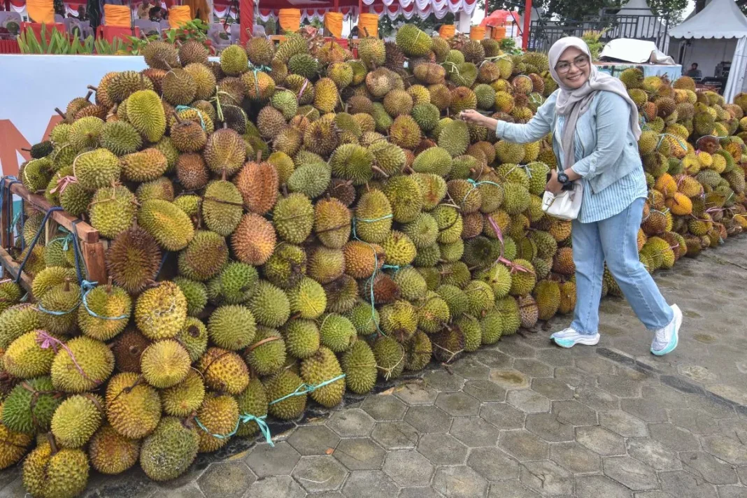 durian beku Indonesia tiba di pasar China