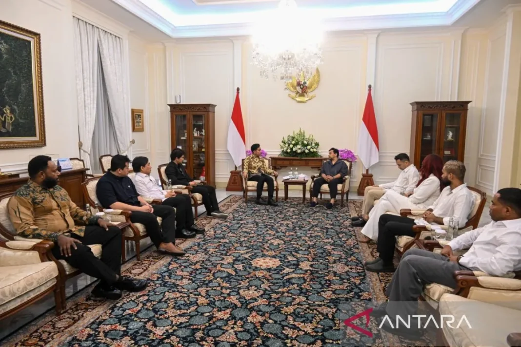 Gibran terima Raffi Ahmad dan pekerja seni bahas bantuan bencana