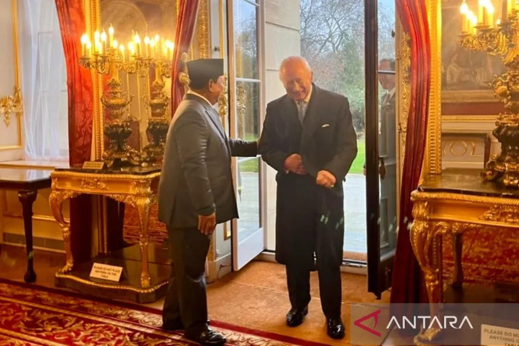 Raja Charles III dan Prabowo temui filantropi lingkungan Inggris