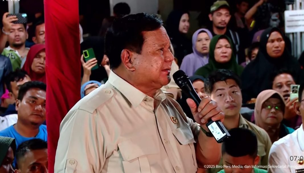 Rayakan Tahun Baru di Lokasi Bencana, Prabowo tegaskan Presiden Tak akan Tinggalkan Rakyatnya