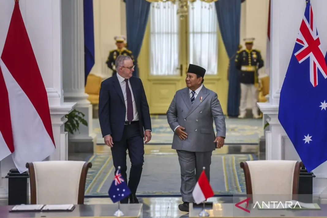 Prabowo ucapkan selamat Hari Australia di hadapan PM Albanese