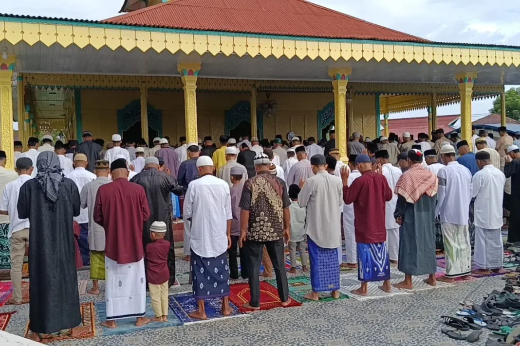 Warga Muslim di Hila Maluku Tengah Lebaran hari ini