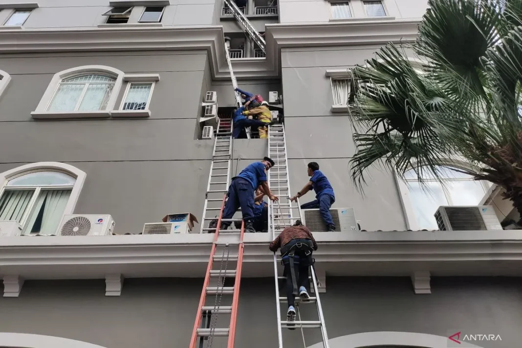 Kebakaran Apartemen Mediterania diduga akibat korsleting panel listrik