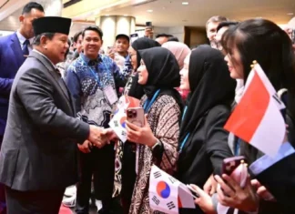 Presiden Prabowo tiba di Seoul Disambut Antusias Diaspora Indonesia
