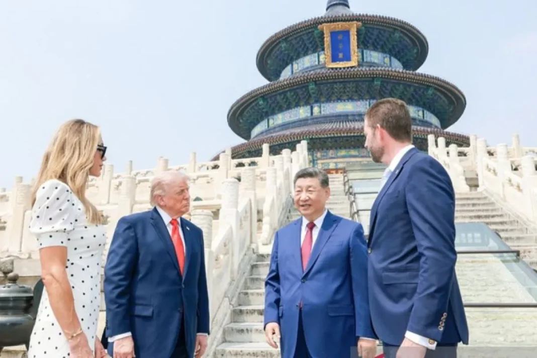 Di Kuil Langit, Xi jelaskan makna langit bulat bumi persegi ke Trump