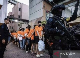Polri Titipkan 320 WNA Kasus Judi Online Hayam Wuruk ke Kemenimipas