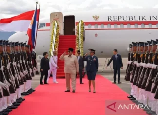 Prabowo tiba di Filipina, Disambut Upacara Kehormatan
