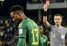 Sphephelo Sithole Pemain Pertama Dikartu Merah di Piala Dunia 2026